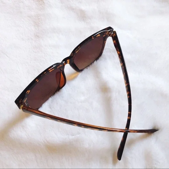 Cora Tortoise Brown Classic Square Sunglasses - Picture 7 of 9